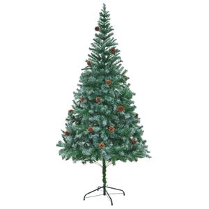 vidaXL &Aacute;rvore de Natal artificial com pinhas 210 cm