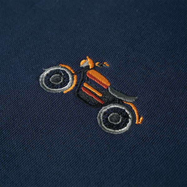 Sweatshirt para crian&ccedil;a azul-escuro mesclado 140