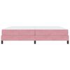 vidaXL Cama Box com colch&atilde;o Rosa 200 x 200 cm tecido