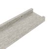vidaXL Prateleiras de parede 4 pcs 100x9x3 cm cinzento cimento