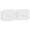 vidaXL Almofadão de cabeceira Zadar 152 cm couro artificial branco