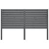 vidaXL Cabeceira de cama 146x4x100 cm pinho maci&ccedil;o cinzento