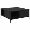 vidaXL Mesa de centro Carvalho Preto 80 x 80 x 36,5 cm