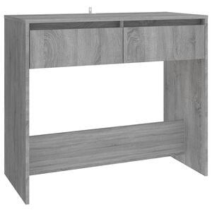 vidaXL Mesa consola 89x41x76,5 cm derivados de madeira sonoma cinza