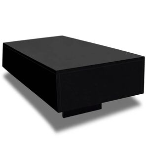 vidaXL Mesa de centro em preto brilhante
