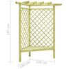 vidaXL Pérgola de canto com banco 130x130x197 cm pinho impregnado
