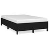 vidaXL Estrutura de cama sem colch&atilde;o preto 120x190 cm tecido