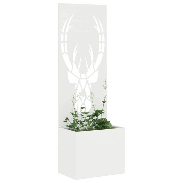 vidaXL Tela de Privacidade para Jardim Branco 50 x 140 cm