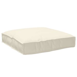 vidaXL Almofada Creme 80 x 80 x 12 cm Tecido Oxford