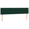 vidaXL Cama box spring c/ colch&atilde;o e LED 180x220 cm veludo verde-escuro