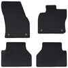 vidaXL Tapete de carro 4 pcs Preto Adequado para VW CADDY 2020-
