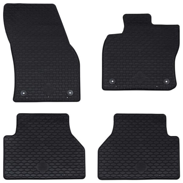 vidaXL Tapete de carro 4 pcs Preto Adequado para VW CADDY 2020-