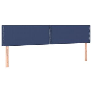vidaXL Cabeceiras azul 200x5x78/88 cm tecido