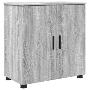 vidaXL Arm&aacute;rio de Banheiro Cinza Sonoma 61 x 35 x 64 cm