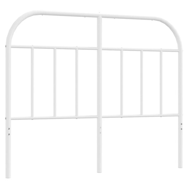 vidaXL Cabeceira de cama 120 cm metal branco