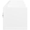 vidaXL Arm&aacute;rios de parede 2 pcs 75x18x16,5 cm derivados madeira branco