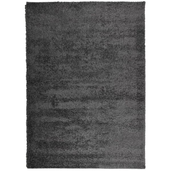 vidaXL Tapete shaggy de pelo alto PAMPLONA 240x340 cm antracite