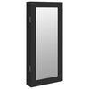 vidaXL M&oacute;vel para joias de parede espelhado 30x8,5x67 cm preto