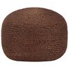 vidaXL Pufe artesanal 40x45 cm juta castanho