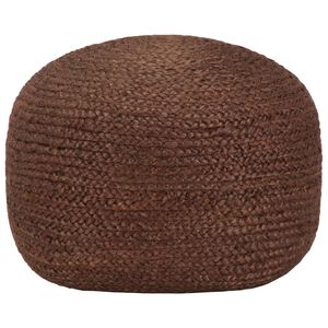 vidaXL Pufe artesanal 40x45 cm juta castanho