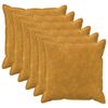 vidaXL Capa almofada 6 unid. HOUTEN Amarelo 80 x 80 cm