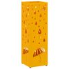 vidaXL Suporte para Guarda-chuva de chuva Mostarda 15,5 x 15,5 x 49 cm