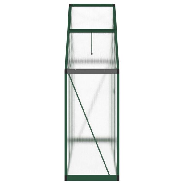 vidaXL Estufa com estrutura de base 169x58x195 cm alumínio verde