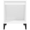 vidaXL Mesa de cabeceira 40x35x50 cm branco
