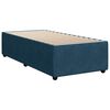 vidaXL Cama com molas/colch&atilde;o 90x200 cm veludo azul-escuro