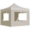 vidaXL Tenda dobr&aacute;vel profissional com paredes alum&iacute;nio 2x2 m creme