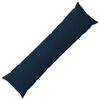 vidaXL Capa almofada HEERLEN Azul 40 x 145 cm Fleece de microfibra