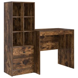 vidaXL Mesa Carvalho Defumado 125,5 x 50 x 127 cm 2 unid.