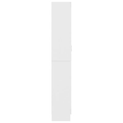 vidaXL Armário vitrine 82,5x30,5x185,5cm contraplacado branco