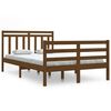 vidaXL Estrutura de cama 120x200 cm madeira maci&ccedil;a castanho mel