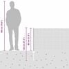 vidaXL Cerca com Poste Cinzeto 0,8 x 50 m A&ccedil;o e PVC