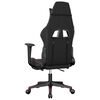 vidaXL Cadeira gaming massagem + apoio couro art. preto/vermelho tinto