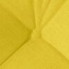 vidaXL Almofadas de Assento 4 pcs Amarelo Claro 45 x 45 x 12 cm tecido