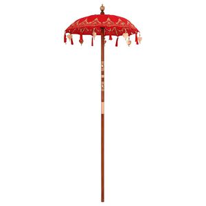 vidaXL Parasol Balin&ecirc;s Vermelho 125 x 125 x 260 cm