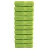 vidaXL Toalhas de rosto premium SOLUND 10 unidades verde-ma&ccedil;&atilde; 30x30 cm 600 g/m&sup2;