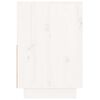 vidaXL Mesa de cabeceira 60x34x51 cm madeira de pinho maci&ccedil;a branco