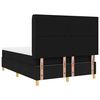 vidaXL Cama Box com colch&atilde;o com cabeceira Preto 140 x 190 cm tecido