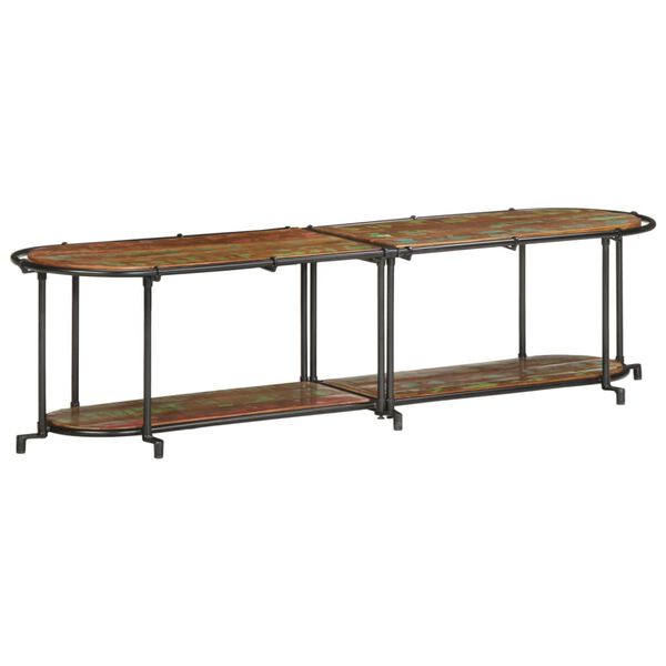 vidaXL M&oacute;vel de TV 160x42x40 cm madeira recuperada maci&ccedil;a