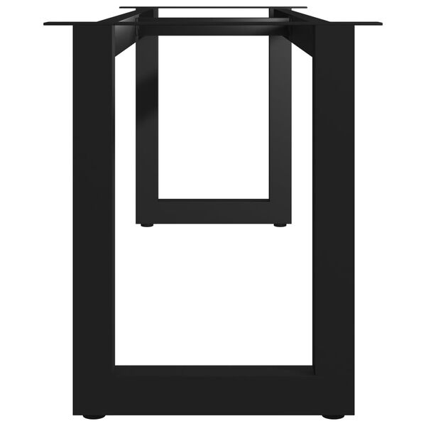 vidaXL Pernas para banco estrutura em O 125x36x42 cm