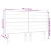 vidaXL Cabeceira Cinzento-acastanhado 180 cm tecido