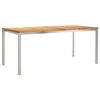 vidaXL ConjuntodeJantarparaJardim 5 pcs Madeira de Teak Sólida