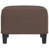 vidaXL Apoio de pés 60x50x41 cm couro artificial castanho