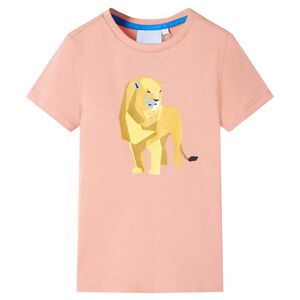 T-shirt de crian&ccedil;a laranja-claro 116