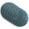 vidaXL Capa almofada 6 unid. HEERLEN Azul &Oslash; 30 cm Tecido Chenille