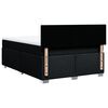 vidaXL Cama com molas/colch&atilde;o 160x200 cm tecido preto