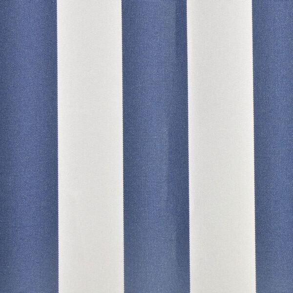 vidaXL Lona para toldo azul e branco 5x3 m